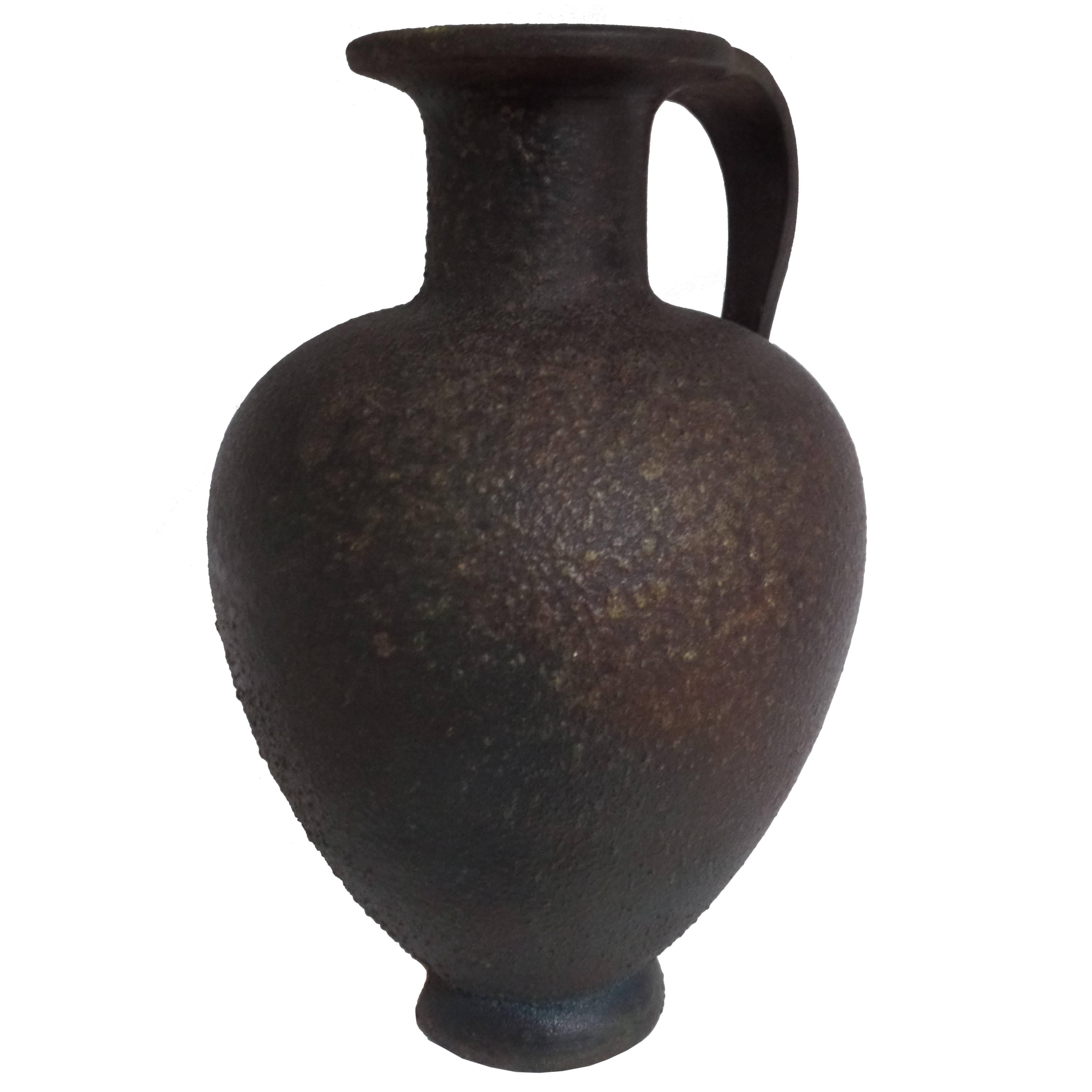 Paar französische neoklassizistische Mid-Century-Modern-Vasen, Amphore in Bronze-Patina