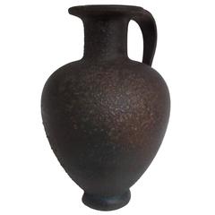 Pair of French Modern Neoclassical Vases/Amphora in Bronze Patina