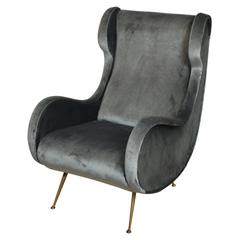 Senior Armchair from the 1950s in the Style of Marco Zanuso