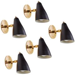 Pair of Stilux Milano Pivoting Sconces