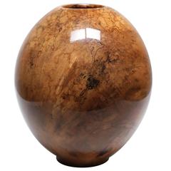 Turned Red Maple Vase by Philip Moulthop