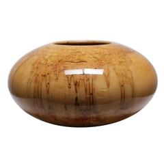 Turned Ash Leaf Maple Bowl/Vase by Philip Moulthrop