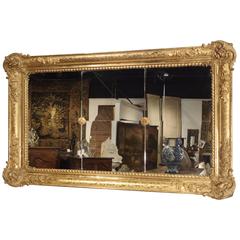 Large 19th Century Giltwood Mirror from France