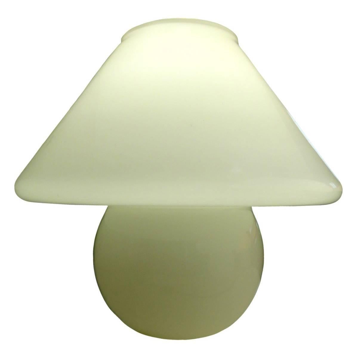 Gino Vistosi Style Murano Art Glass Mushroom Lamp For Sale