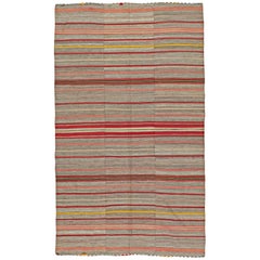 Vintage Turkish Flat-Weave Kilim Rug