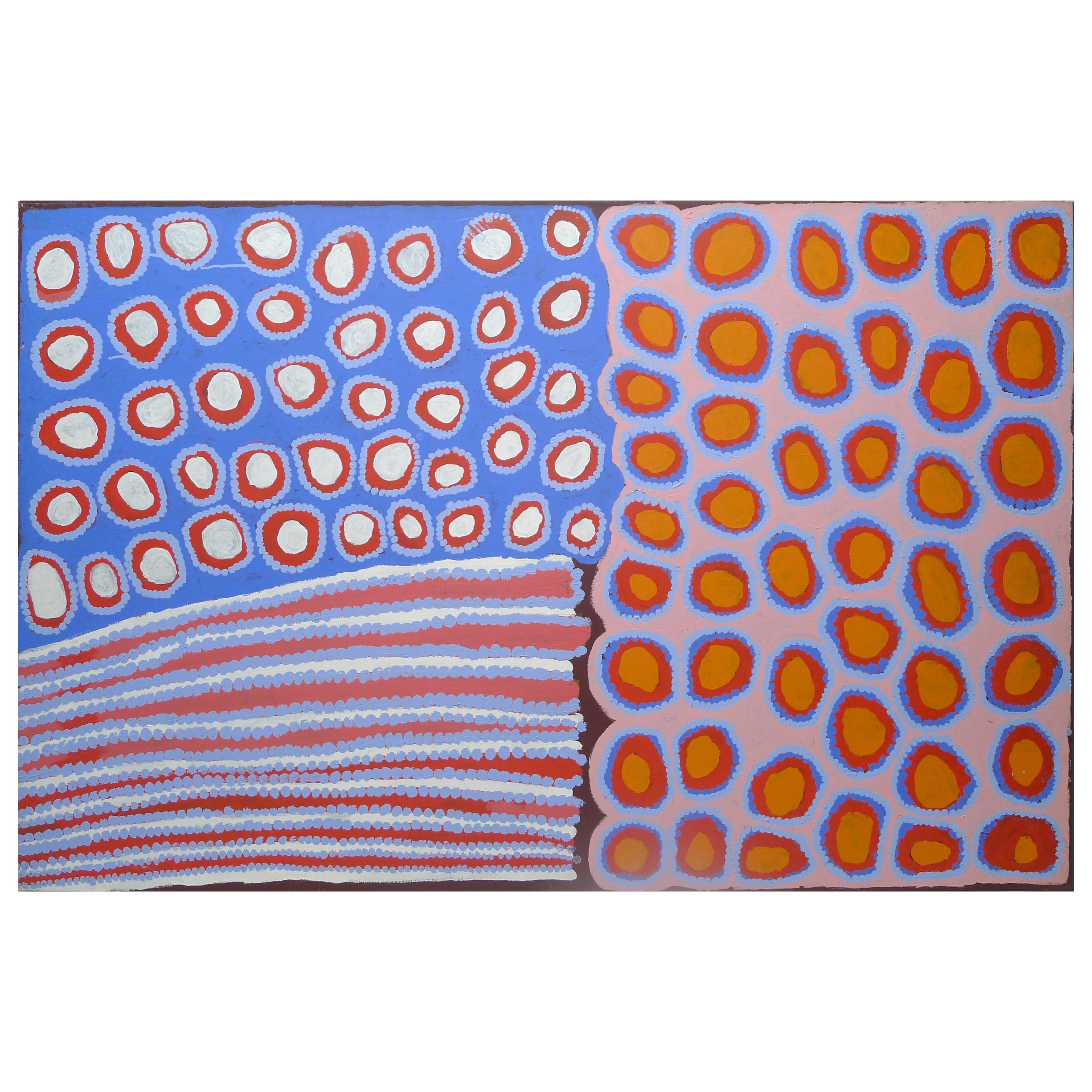 'Kardal' by Donald Moko, Australian Aboriginal Painting on Canvas For Sale