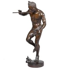 'The Snake Charmer' Bronze Statue by Baron Charles Arthur Bourgeois 2