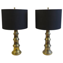 Pair of Brass Lamps by Stiffel