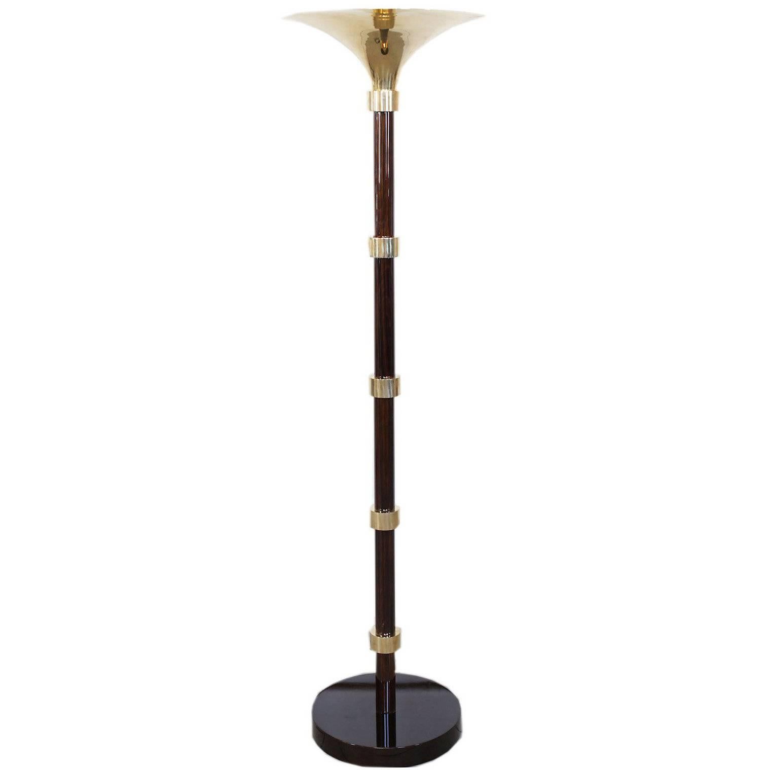 French Art Deco Torchiere/Floor Lamp, circa 1930s For Sale