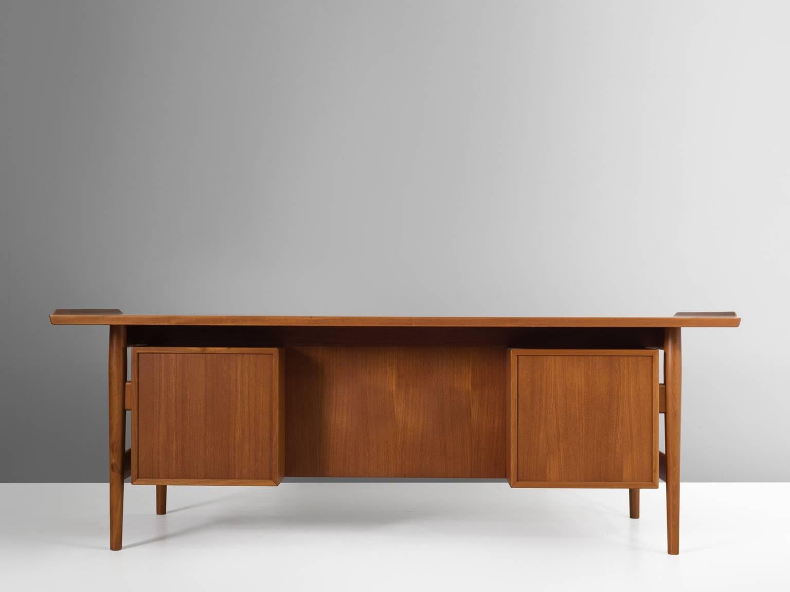 Mid-20th Century Arne Vodder Rectangular Desk in Teak for Sibast