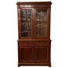 French 19th Century Two-Part Mahogany Bookcase 10