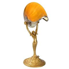 Antique “Nautilus” Tiffany Studios Desk Lamp