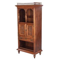 French Renaissance Style Walnut Cabinet, 1880s