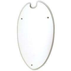 Italian Shield Shaped Wall Mirror, 1950s 2