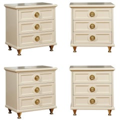 Chic Restored Pair of Small Chests in the Style of Renzo Rutili