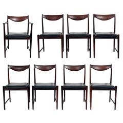 Set of Eight Danish Modern Rosewood Dining Chairs designed by Torbjorn Afdal 12