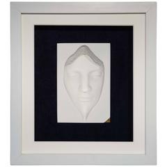 Unique 3D Ceramic Face Sculpture by English Sculptor Abbott Van Dada
