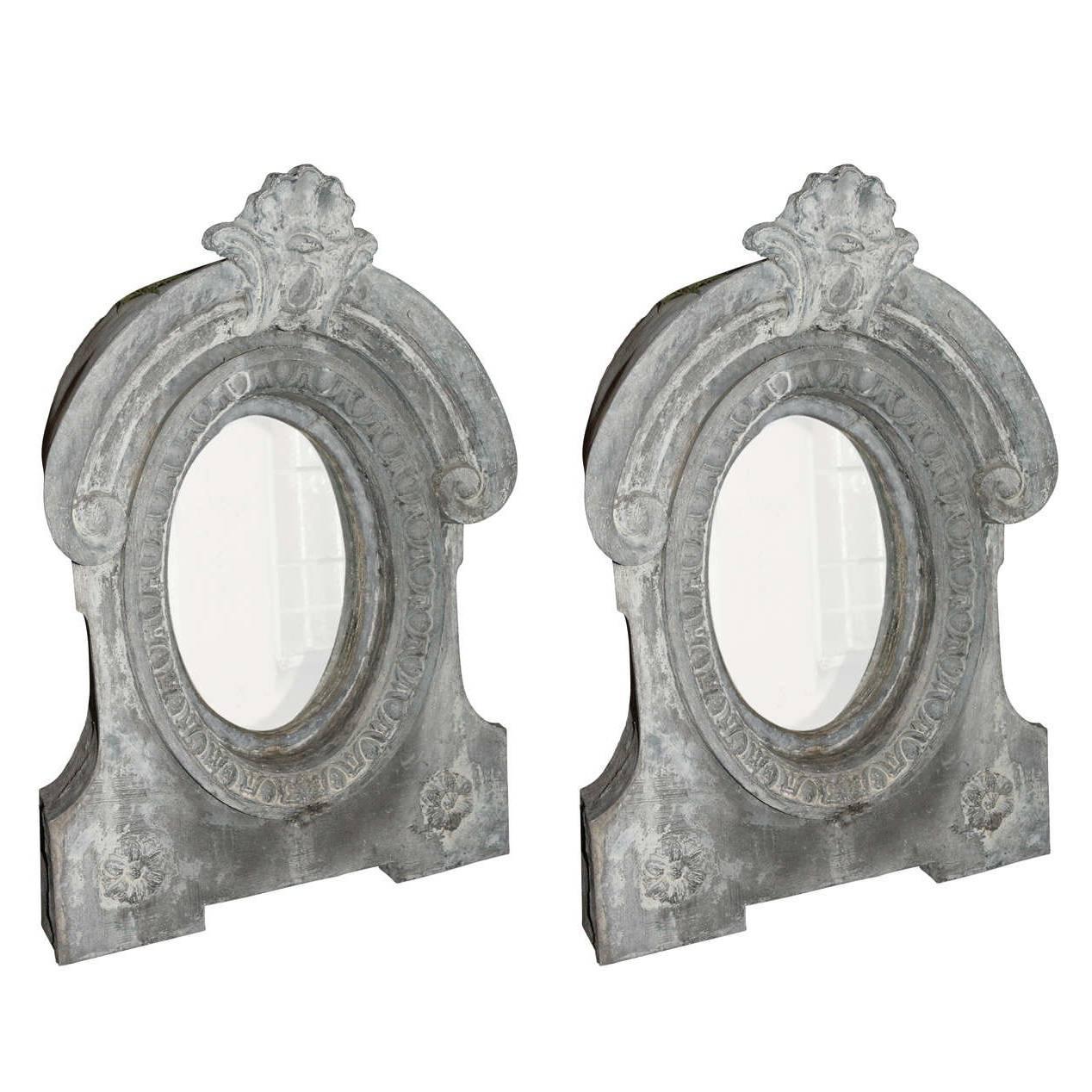 Pair of Architectural Dormer Mirrors