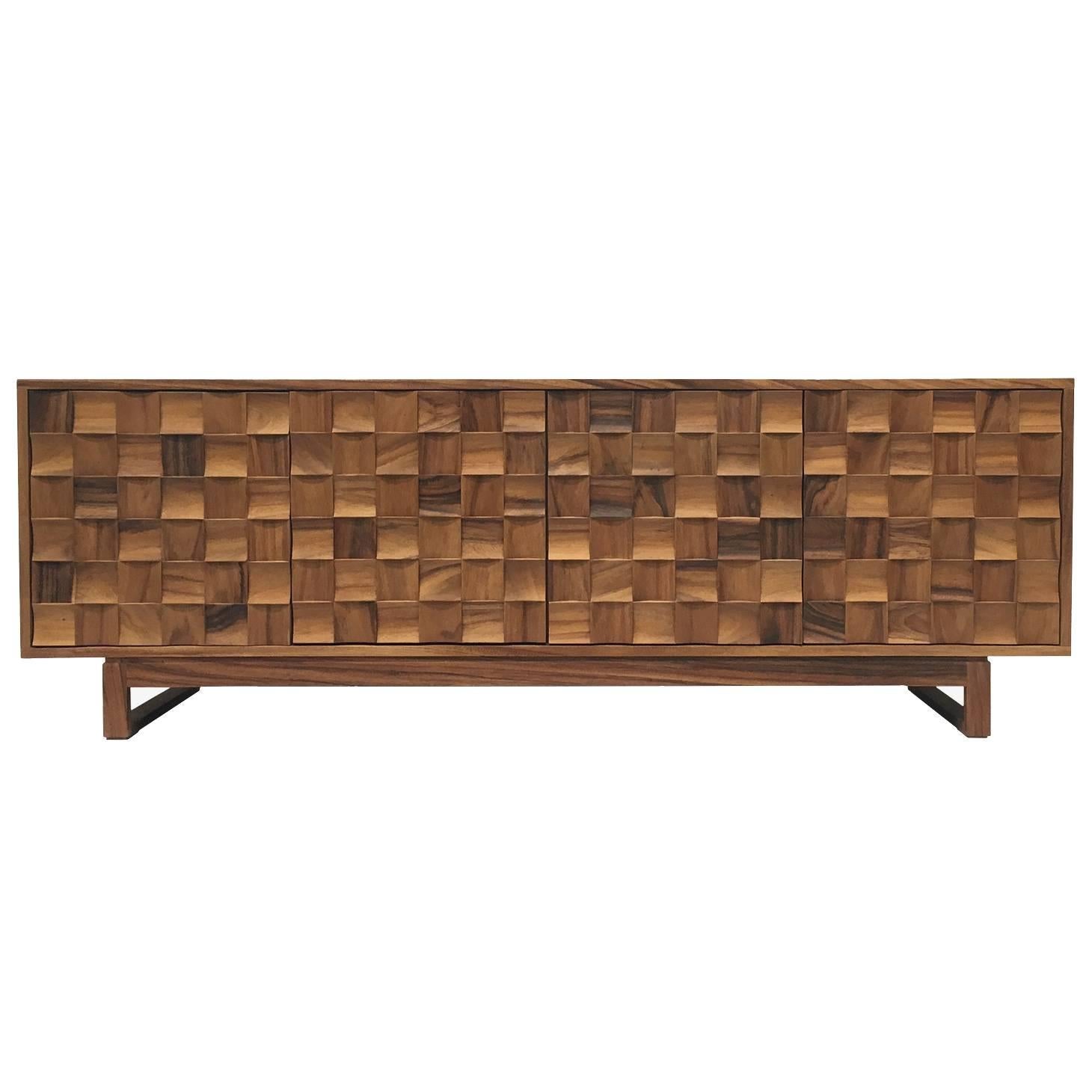 Handcrafted Guanacaste Credenza For Sale