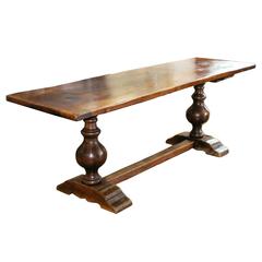 Northern Italian Oak Table , 19th Century