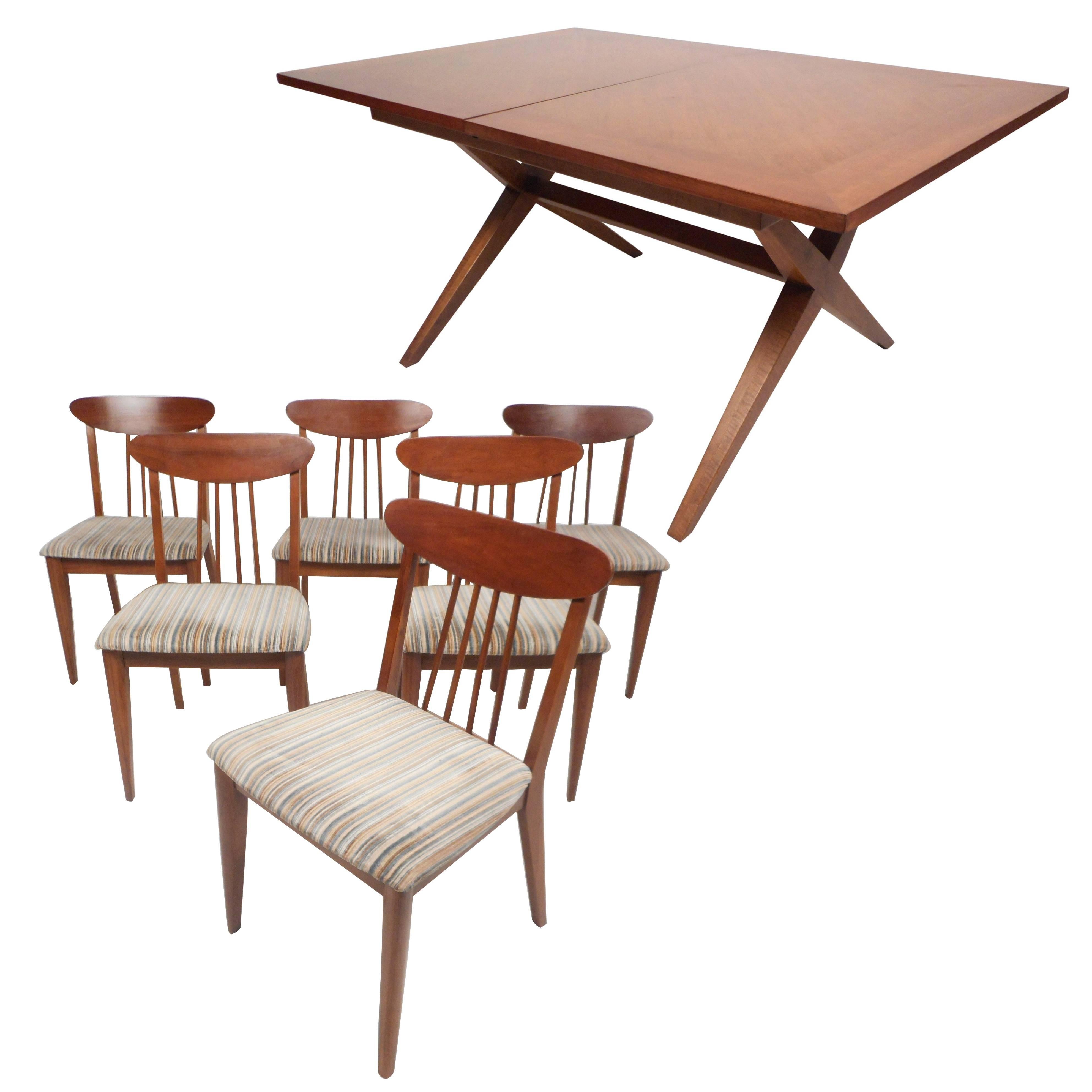 MidCentury Modern Dining Set by HeritageHenredon For Sale at 1stDibs