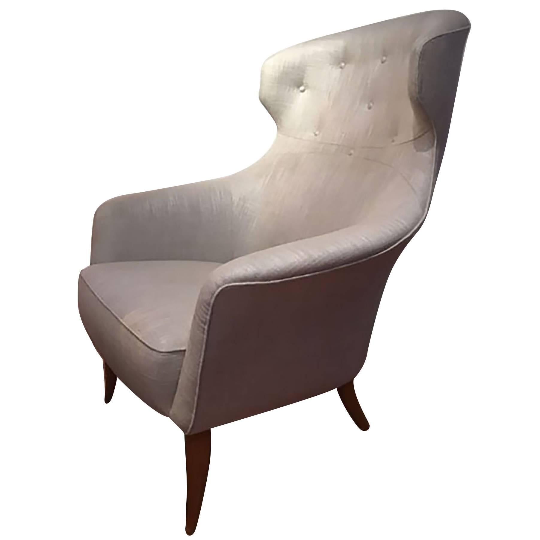 High back Lounge Chair by Kerstin Hörlin-Holmquist, ca. 1955