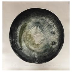 Melissa Strawser Bertoia Junior Dandelion Gong Intaglio Print, 2017 1