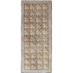 Vintage Turkish Tulu Rug with Tribal, Geometric Elements & Masculine Background