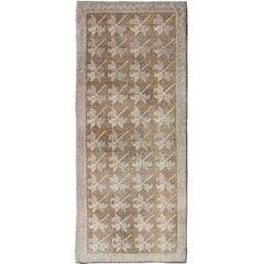 Vintage Turkish Tulu Rug with Tribal, Geometric Elements & Masculine Background