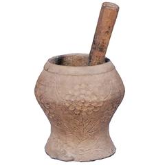 20th Century Floral Apothecary Mortar 6
