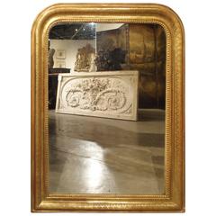 Antique Giltwood Louis Philippe Mirror, France, Late 1800s