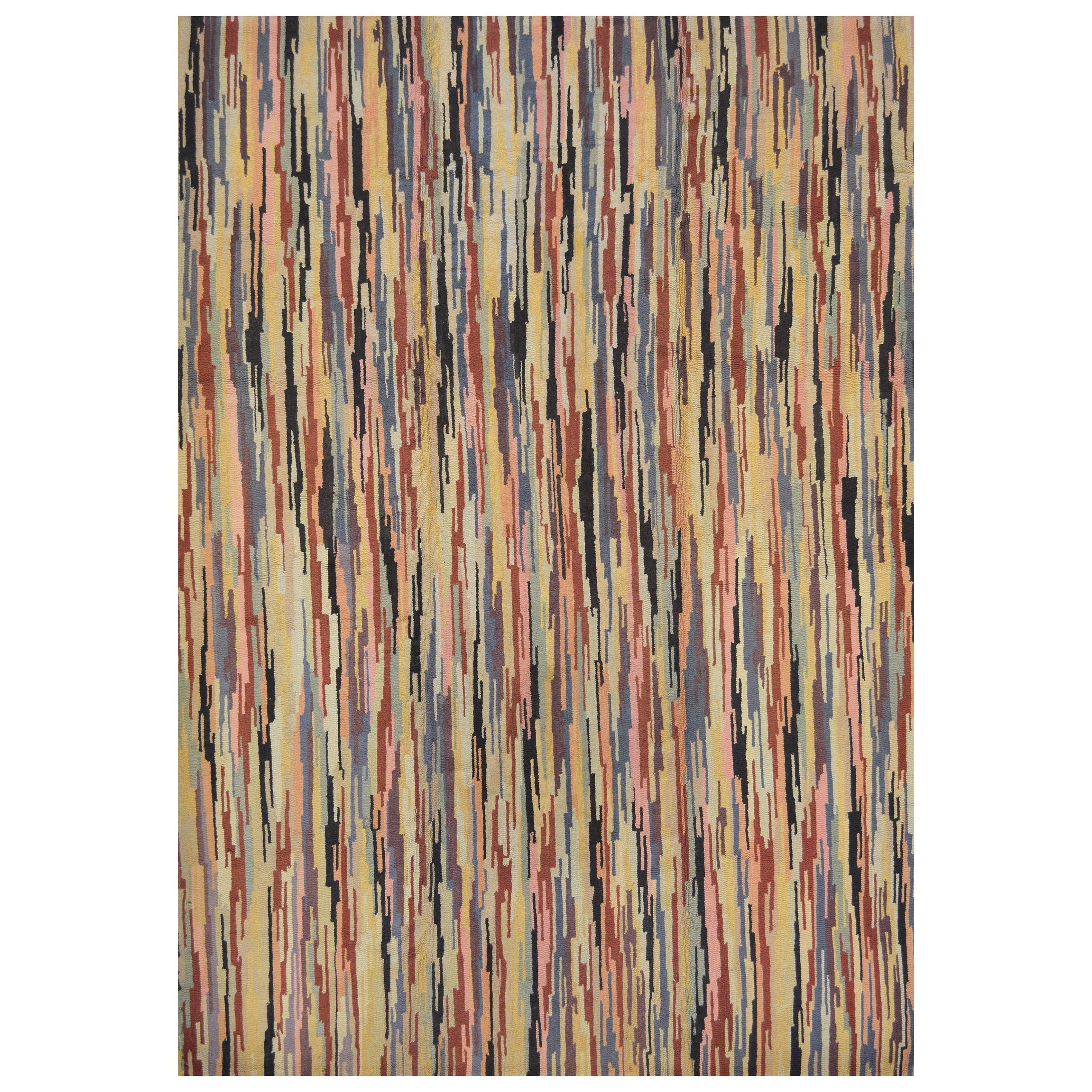 Mid-20th Century Hooked Rug from North America For Sale