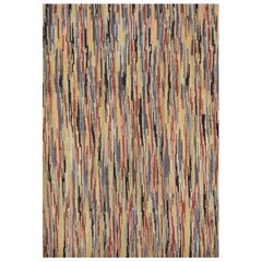 Retro Mid-20th Century Hooked Rug from North America