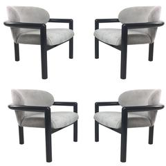 Pair of Three Legged Lounge Chairs