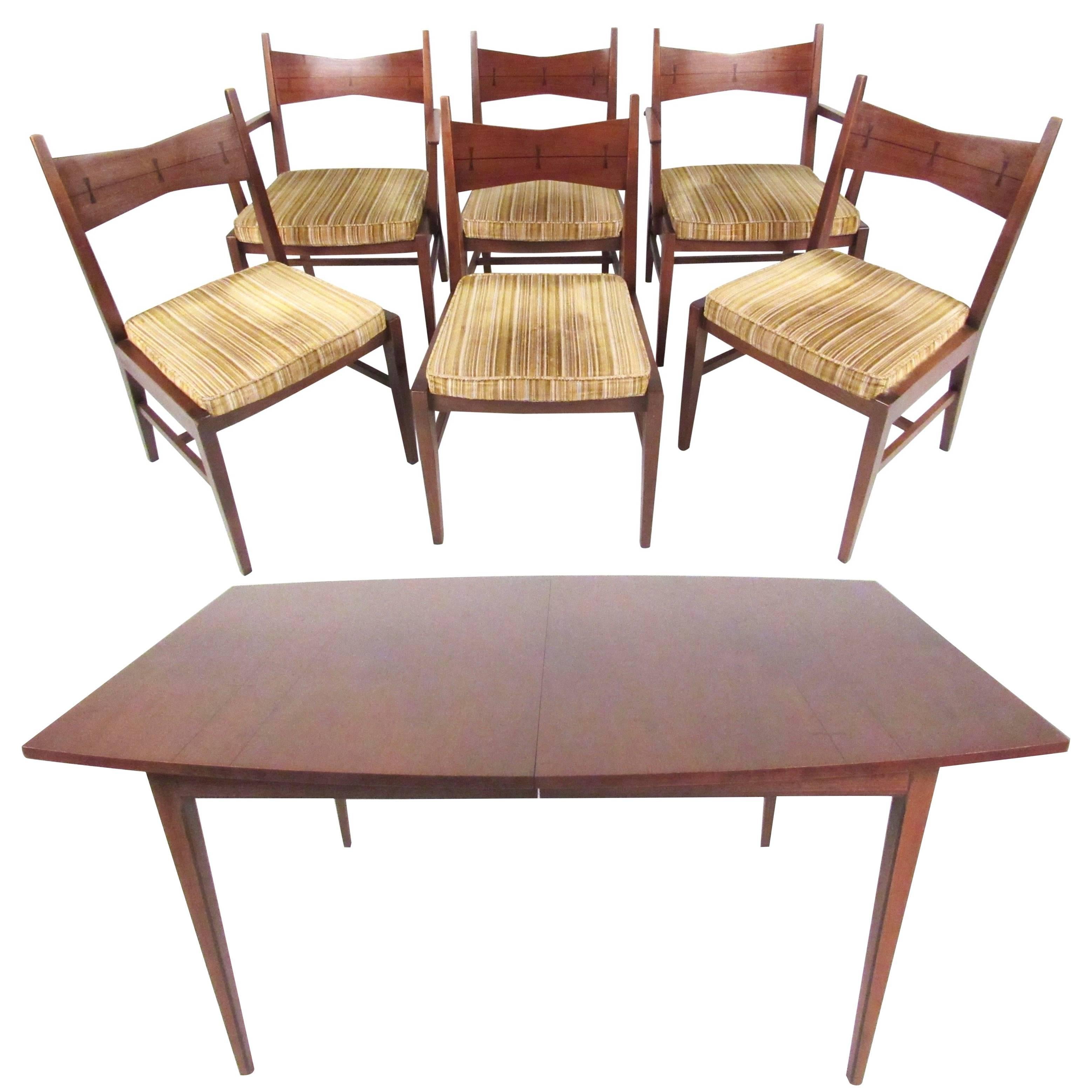 Mid Century Modern Dining Table And, Antique Mid Century Modern Dining Chairs