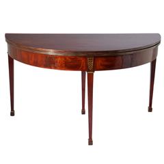 Louis Seize Demilune Table by J.-J. Chapuis, Belgium, Late 18th Century 12