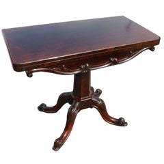19th Century Rosewood Card Table