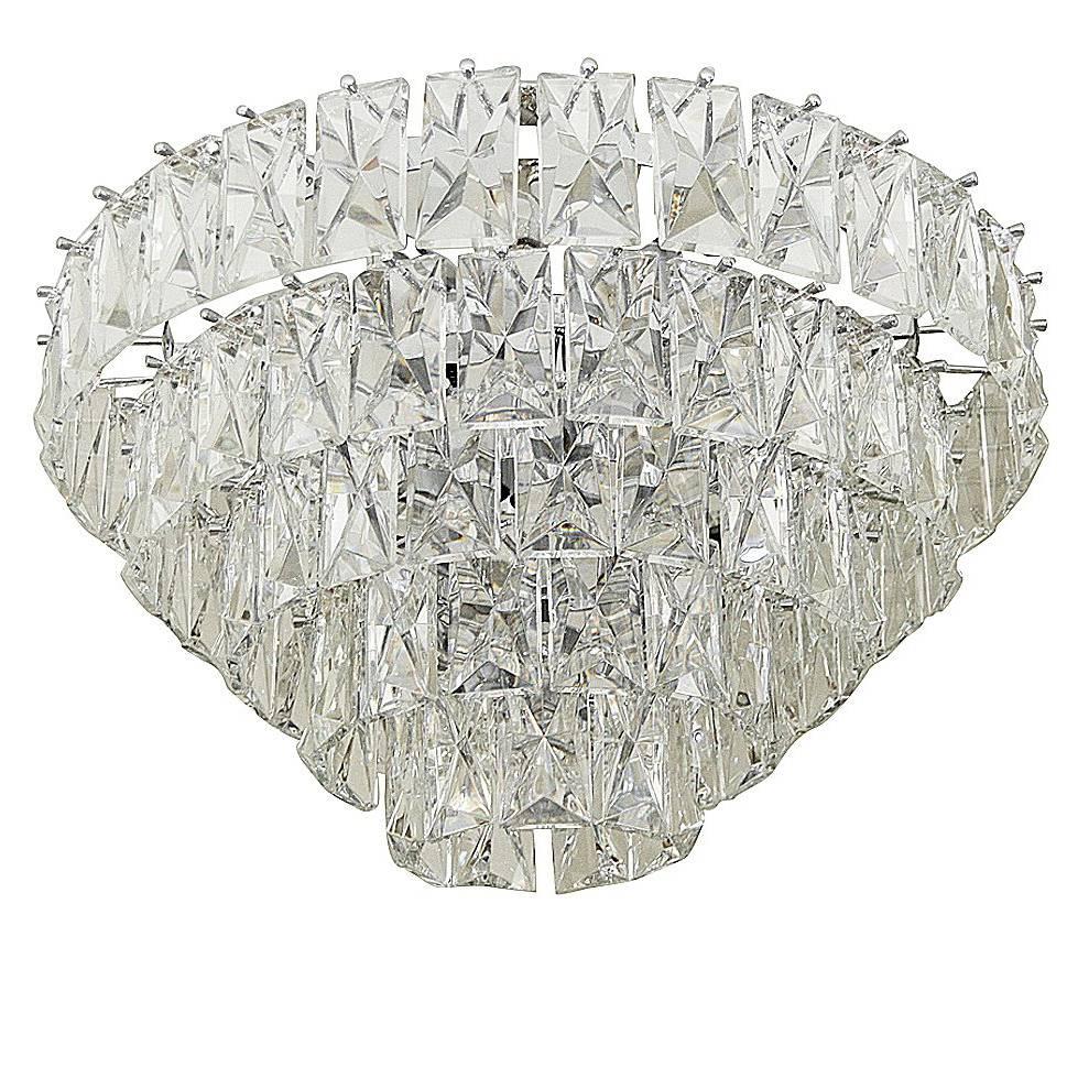 Massive Five-Tier Italian Crystal Chandelier