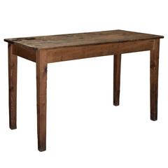 Industrial Pine Work Table, circa 1900