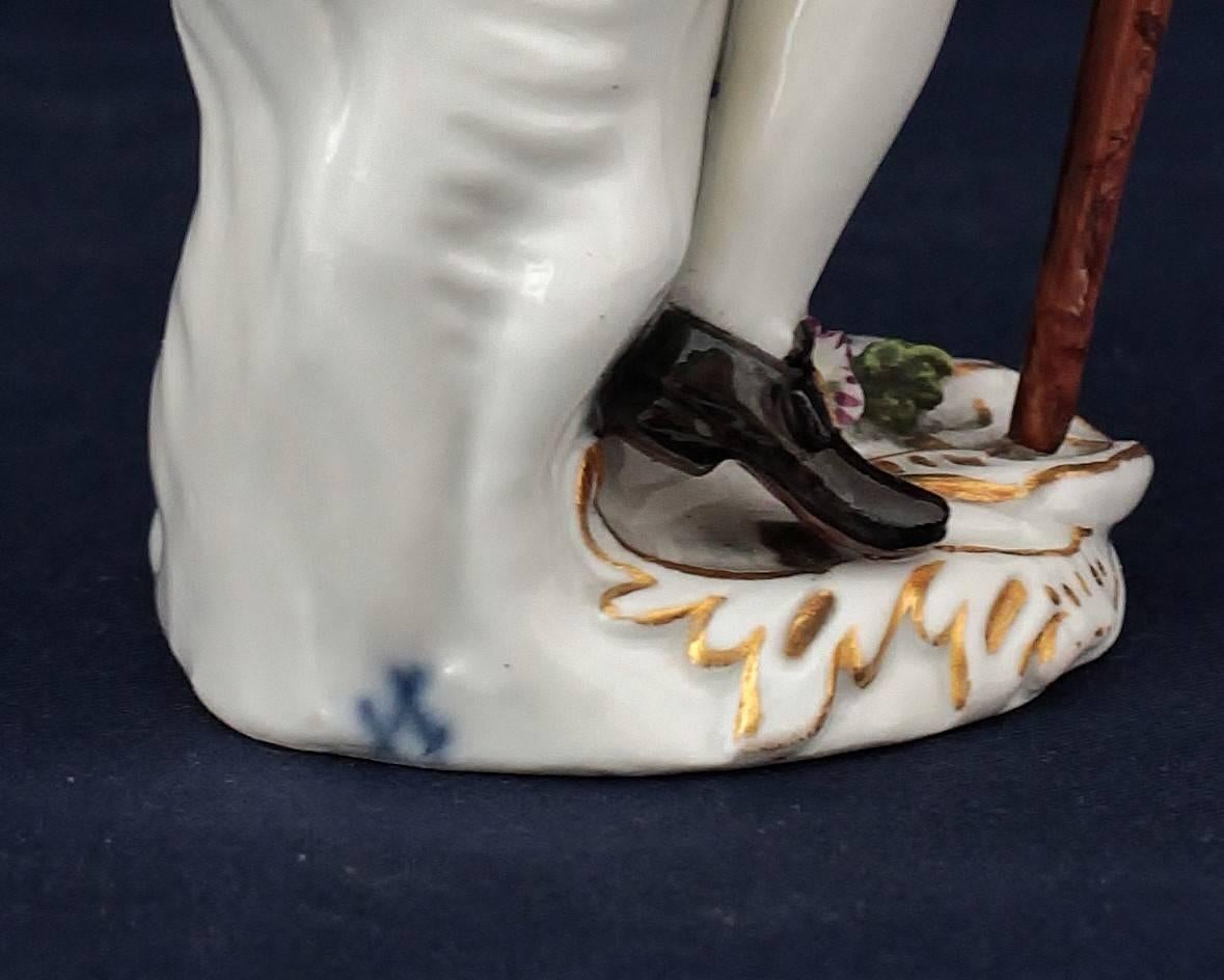 Meissen Porcelain Figure of the Squire of Alsatia, circa 1754 In Good Condition For Sale In Paris, FR