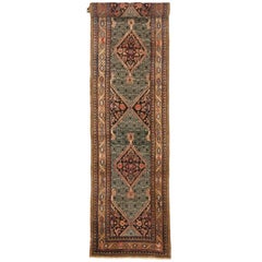 Camel Hair Antique Persian Malayer Extra-Long Runner with Arts and Crafts Style
