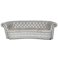 Large Vintage Hollywood Regency Chesterfield Sofa 4