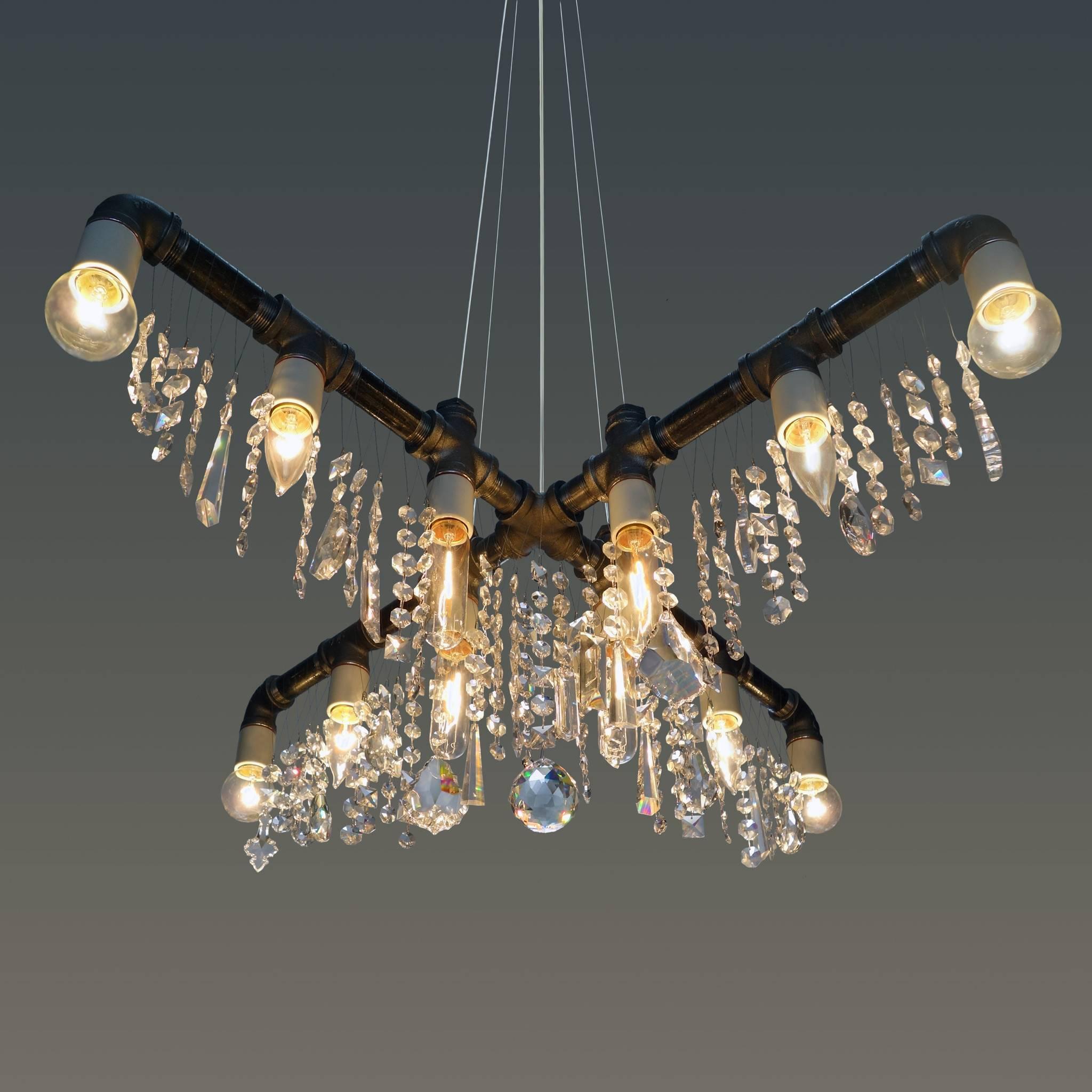 Industrial Collection X-Chandelier In New Condition For Sale In Long Island City, NY