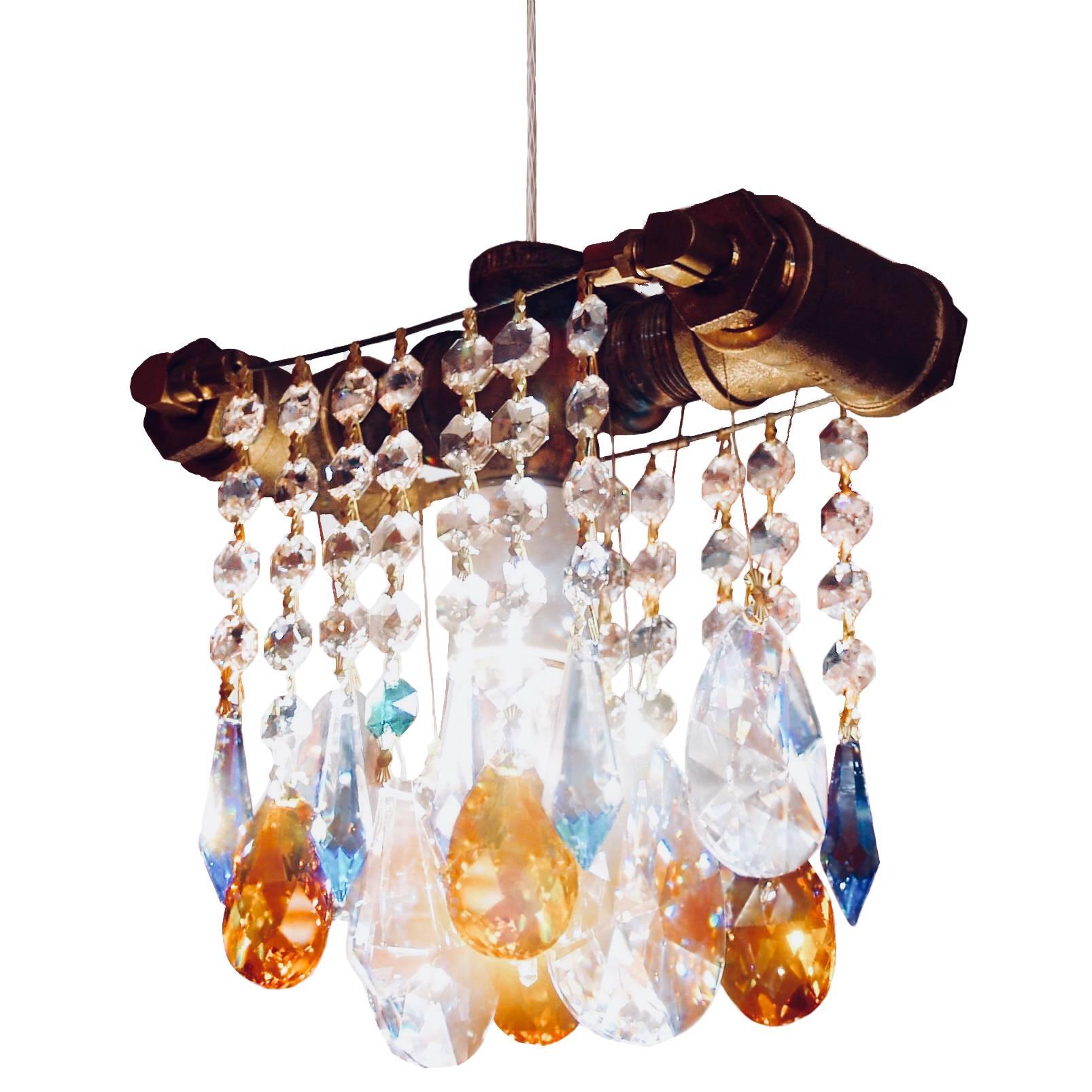 Industrial Collection Single-Bulb Chandelier Pendant For Sale