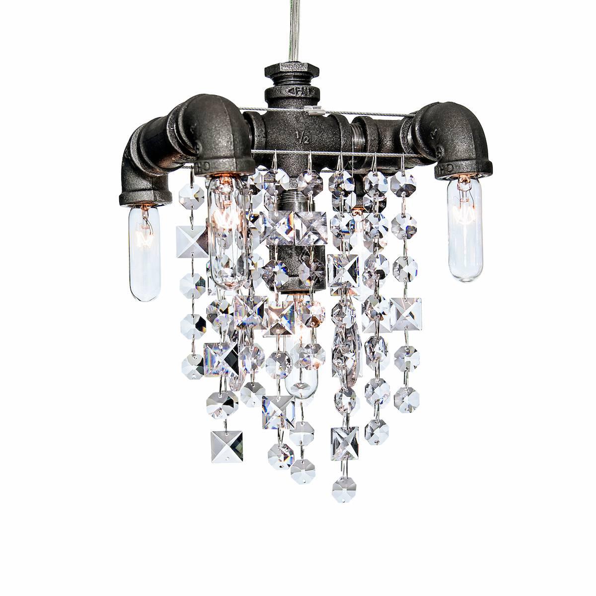 Tribeca Five-Bulb Compact Chandelier For Sale