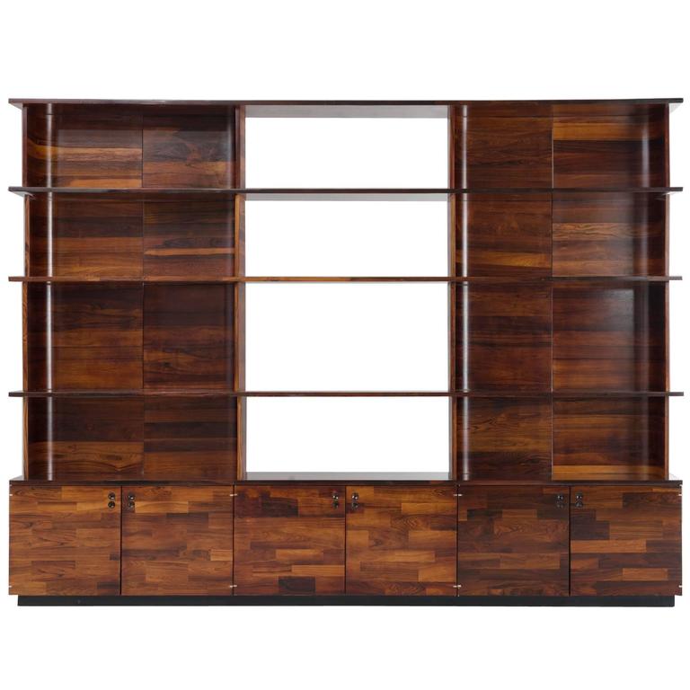Jorge zalszupin brazilian rosewood wall unit for sale at 1stdibs Thorengaard
