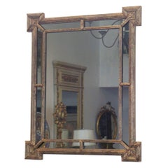 Antique Italian Silver Giltwood Mirror