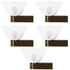 Five Murano Glass Mid-Century Sconces by Barovier 2