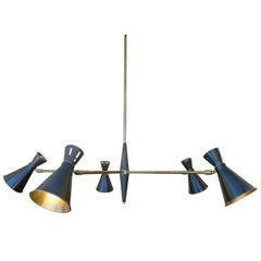 Large Mid-Century Italian Style Chandelier