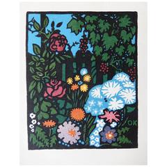 Carte postale du Wiener Werkstatte conçue par Oskar Kokoschka